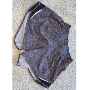 Lululemon hottie hot grey shorts barely worn.